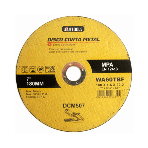 Disco de corte de 7" Uyustools