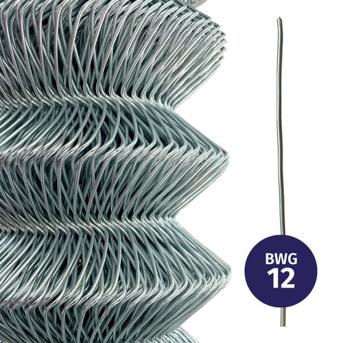 Malla Cuadrada galvanizada 6012 1,80 x 25 mt